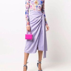 MSGM drapd wrap skirt